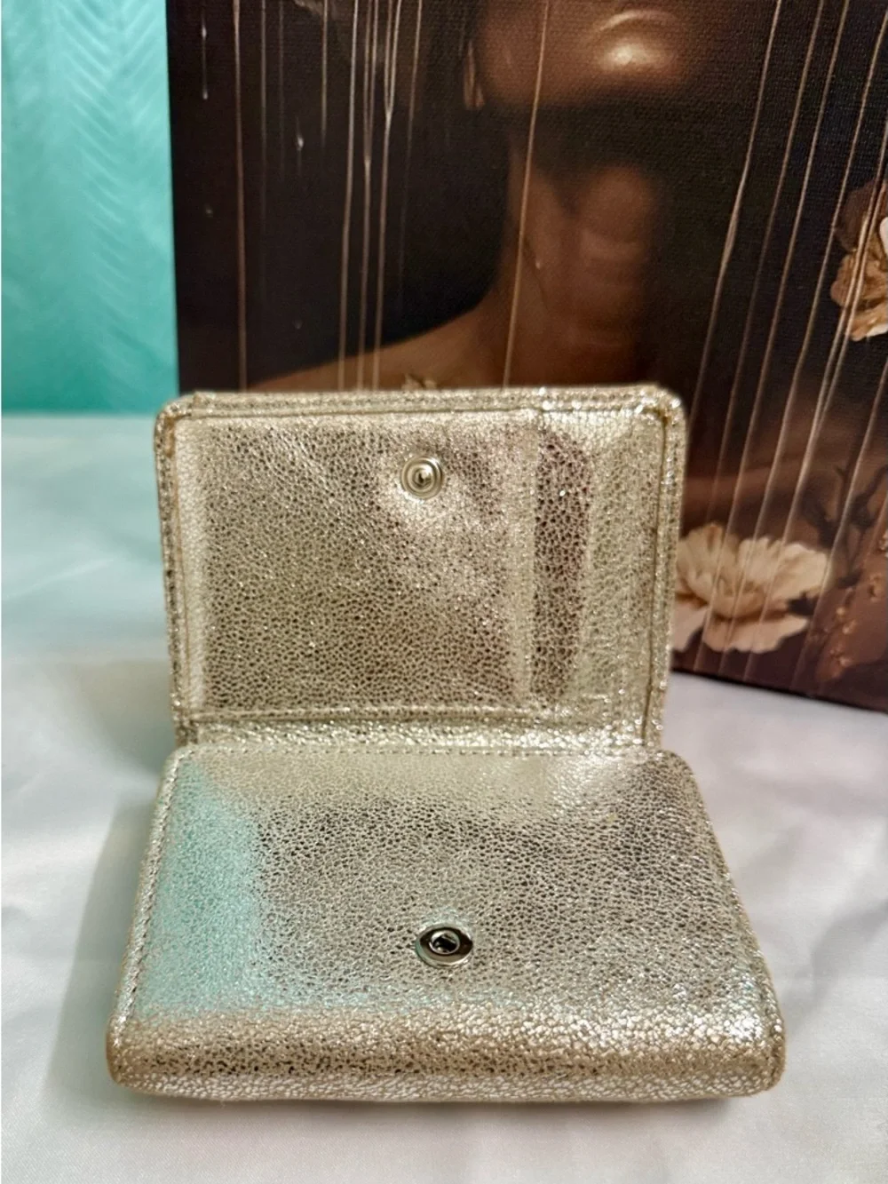 EUC - Jimmy Choo Nemo Star-Studded Trifold Wallet - Full Set - Picture 7 of 13